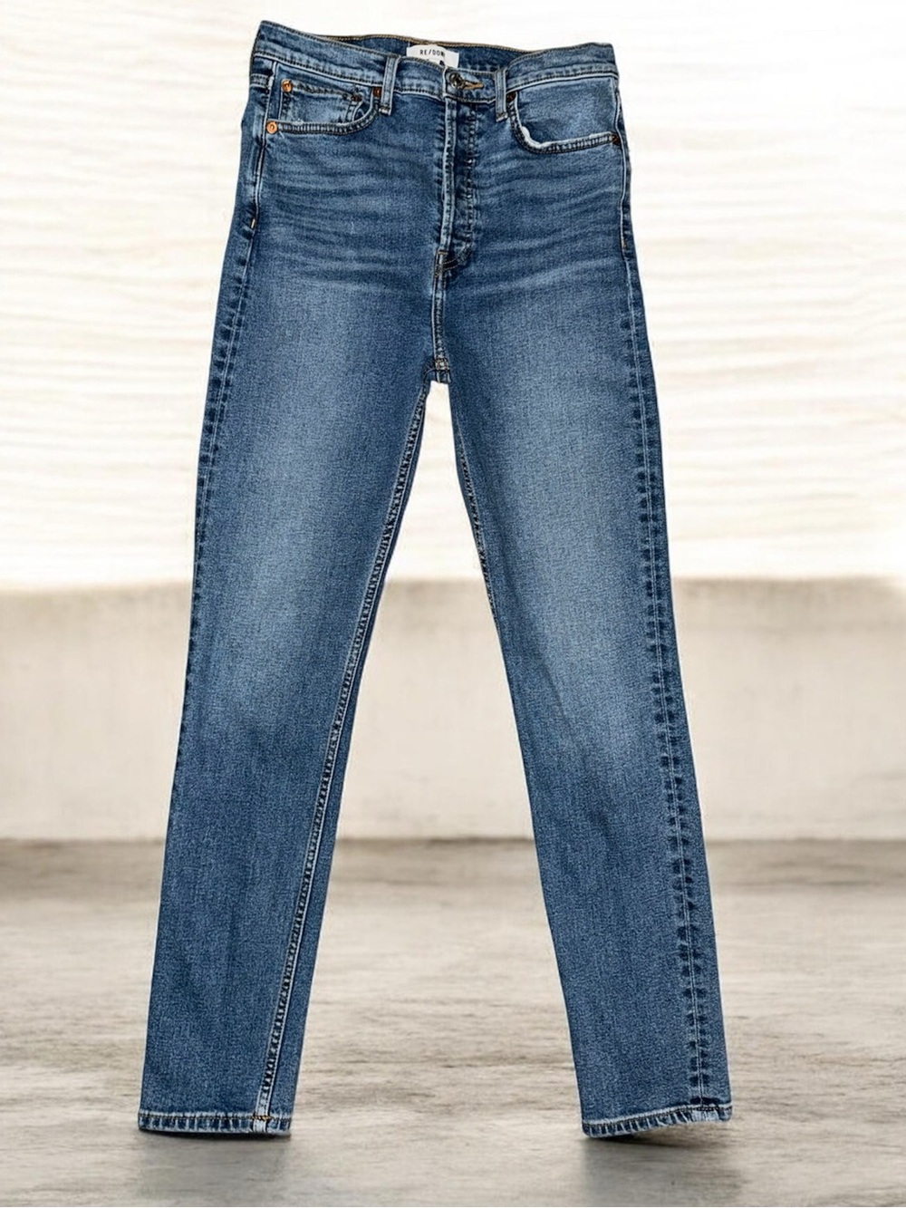 RE/DONE 90’s Ultra High Rise Skinny Jeans Women’s 28 Western Blue 162-3WUHRS